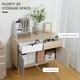 image 3 of HOMCOM Sideboard Storage Cabinet Kitchen Cupboard with Drawers for Bedroom