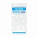 image 2 of Clear Snowflakes Rectangular Plastic Table Cover, 54"x108"