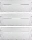 image 1 of SPARES2GO Plastic Drawer Flap Front Handle for Indesit CA55 CAA55 Series Fridge Freezer (Pack of 3)