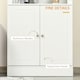 image 6 of HOMCOM Modern Kitchen Cupboard, Storage Cabinet with Adjustable Shelves, White