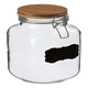 image 2 of Interiors By Premier Stylish Medium Storage Jar with Pine Wood Lid, Durable Glass Jar With Lid, Versatile Airtight Storage Jar