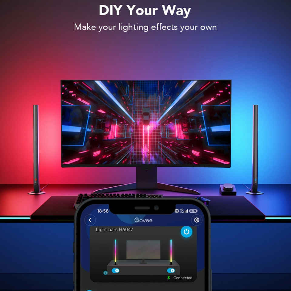image 1 of Govee Smart Gaming Light Bars