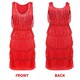 image 5 of 80s Pop Star Costume - Wig And Dress Red | 2XL