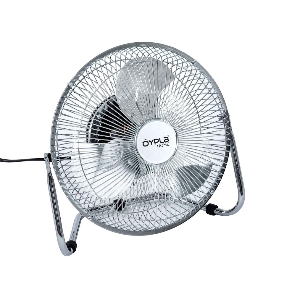 image 1 of Oypla 9" Inch Chrome 3 Speed Floor Standing Gym Fan Hydroponic