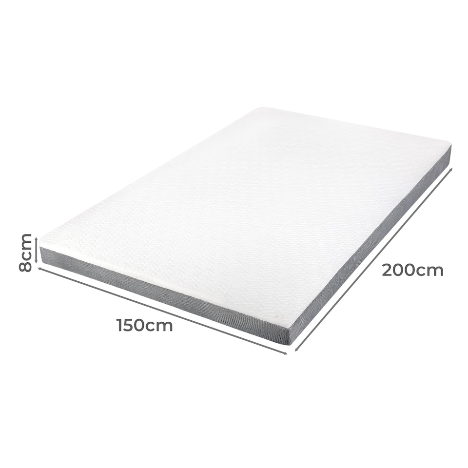 image 1 of Lavio Mattress Topper Memory Foam Dual Layer Hotel Quality Bed Protector | White | King