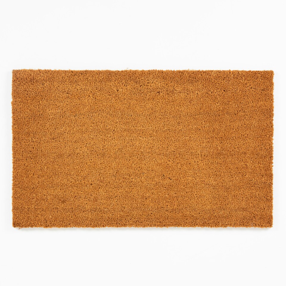 Astley Plain PVC Backed Coir 45x75cm Natural Doormat Tesco Groceries