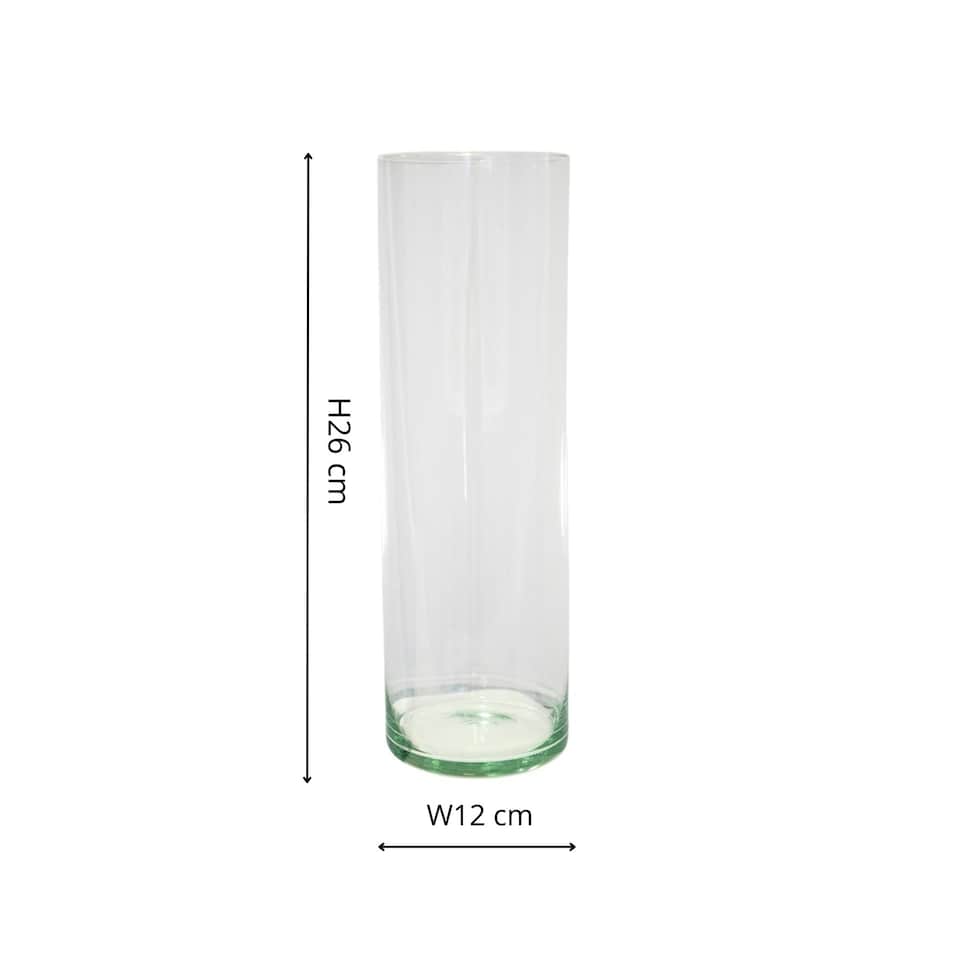 image 1 of Glass Lantern With Sand Clear