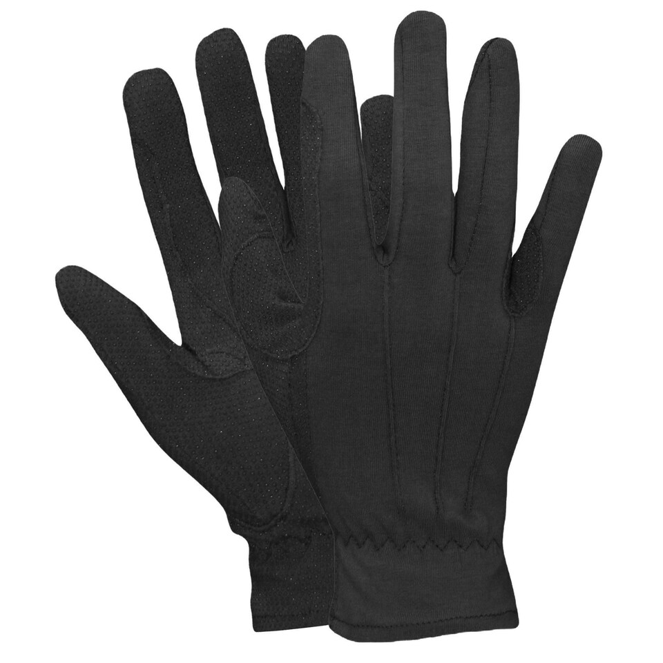 image 1 of Dublin Unisex Everyday Deluxe Track Riding Gloves - Black - Adults Medium Black | Adults Medium