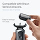 image 2 of Braun Series 6 Electric Shaver ORIGINAL Replacement Head, 64B