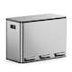 image 1 of 3 Compartment 45L Waste & Recycling Kitchen Bin (3 x 15L) | Silver | Stainless Steel | 45L