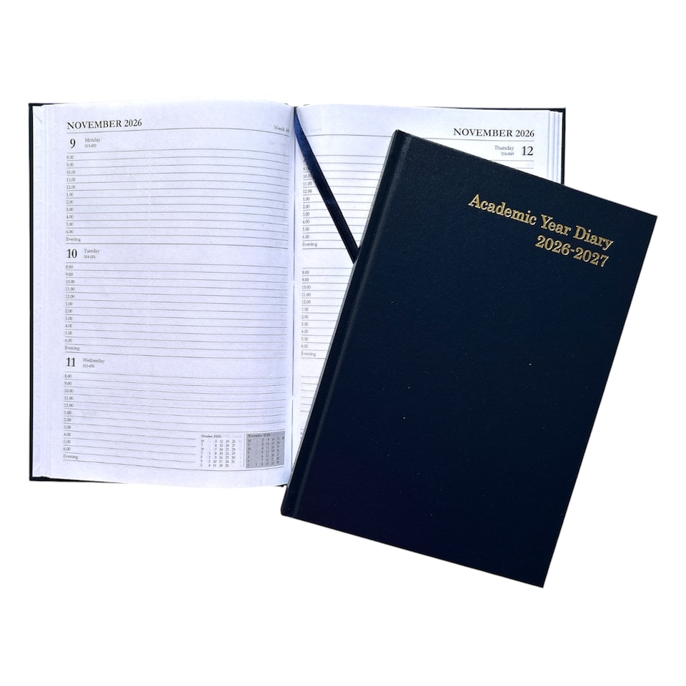 image 1 of Janrax 2026-2027 A5 Week To View Blue Academic Diary