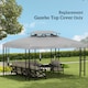 image 7 of Outsunny 3x4m Gazebo Canopy Replacement, 2 Tier Top Roof UV Cover Garden Patio Outdoor Sun Awning Shelters, Light Grey TOP COVER ONLY