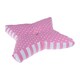 image 3 of Homescapes Pink Polka Dots Star Floor Cushion Pink