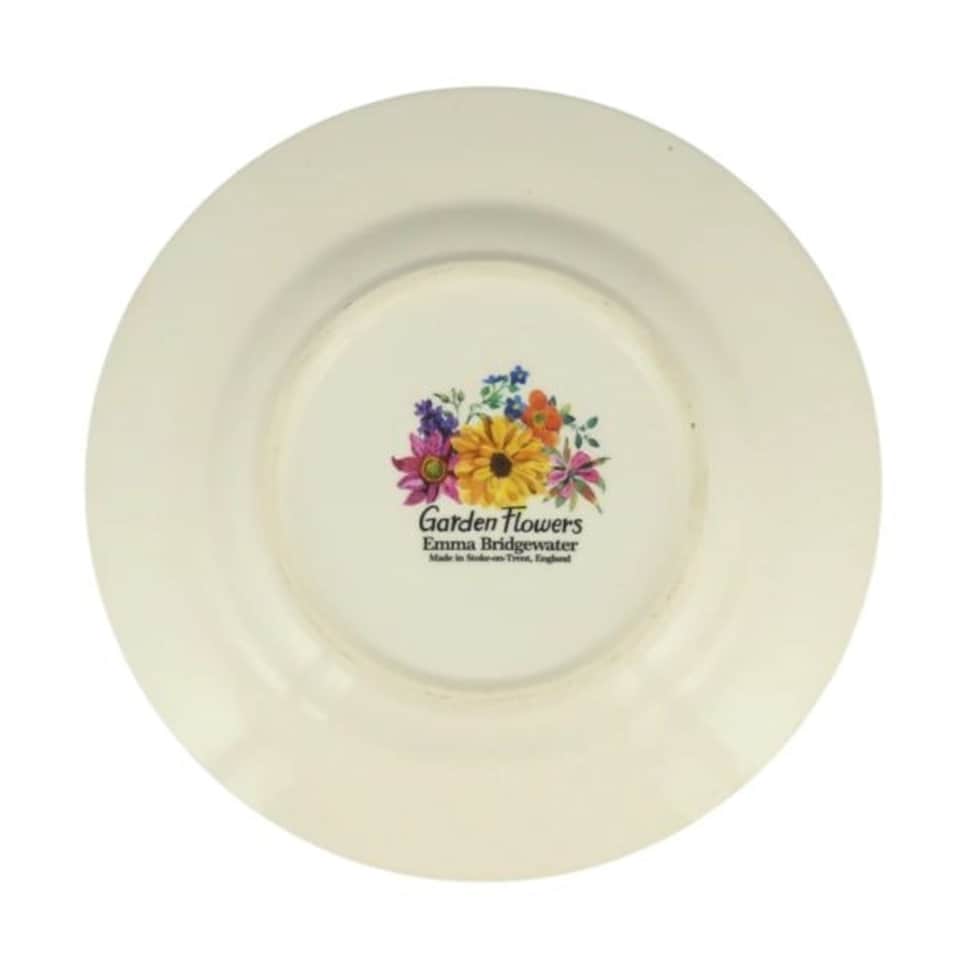 image 1 of Breakfast/Salad Plate: 1 x 22cm Emma Bridgewater, Garden Flowers Plate, Ceramic White