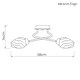 image 5 of Lina 3-Light Chrome Flush Ceiling Light