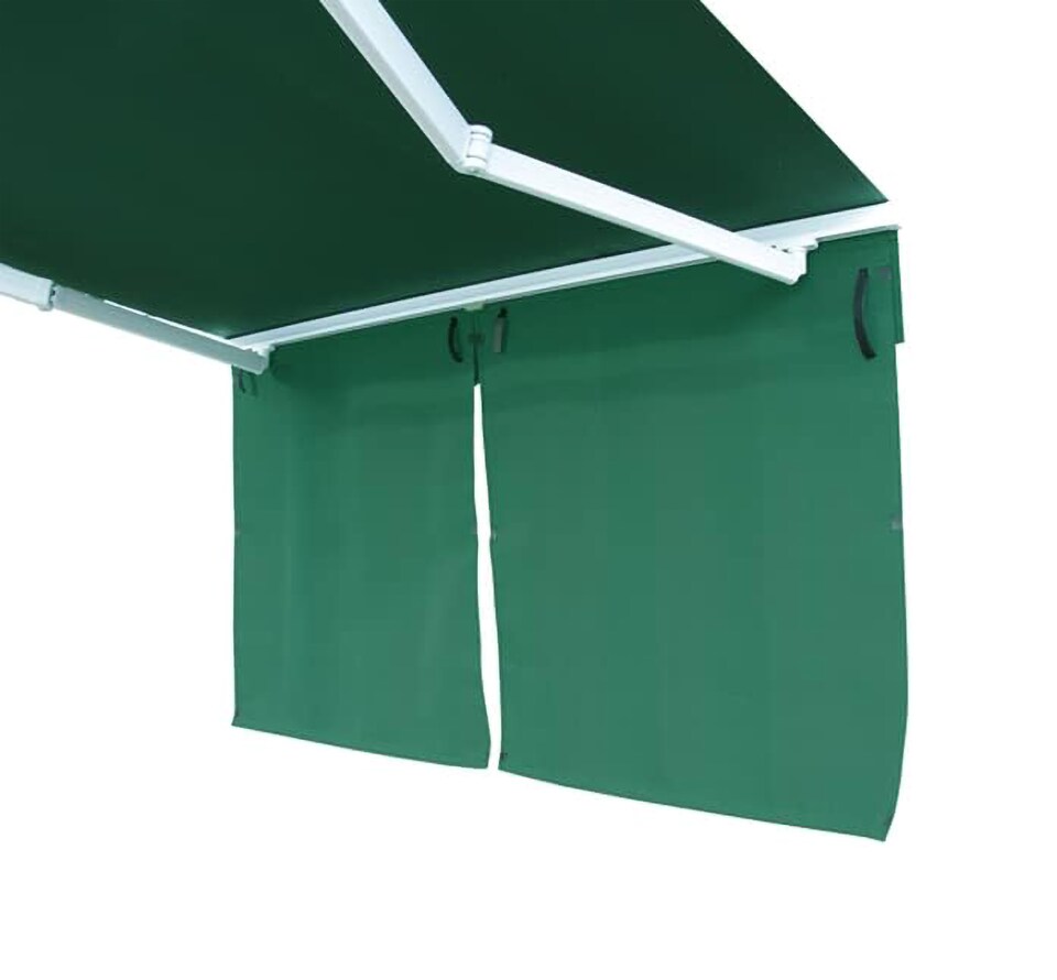 image 1 of 5.0m x 1.0m Awning Dropdown Front Valance Charcoal Sun Shade Accessory 280gsm Fabric