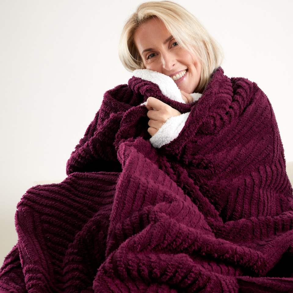 image 1 of Catherine Lansfield Heat Buddy Cosy Super Thermal Blanket Bedspread