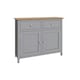 image 6 of Taberno Oak 2 Door 2 Drawer Sideboard Dove Grey Grey