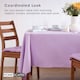 image 8 of Homescapes Mauve Tablecloth - 137 x 178 cm | Purple | Mauve
