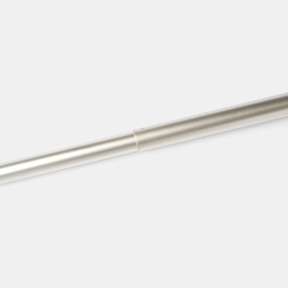 image 1 of OHS Curtain Pole Extendable 28mm Metal Finnials Twist End Rod Fittings | Silver