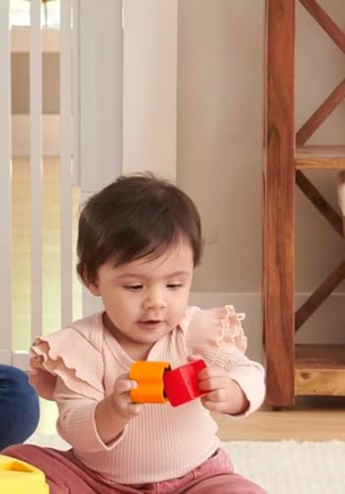 image 1 of Fisher Price Baby First Chunky Blocks Shape Sorter