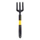 image 1 of Green Blade Carbon Steel Hand Fork - Yellow