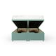 image 2 of Duckegg Plush Velvet Ottoman Base Single | Multi
