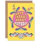 image 1 of 70s Peace Freaky Deaky Colourful Retro Birthday Greeting Card