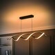 image 1 of ValueLights Infinity Black Double Twist Integrated LED Ceiling Light