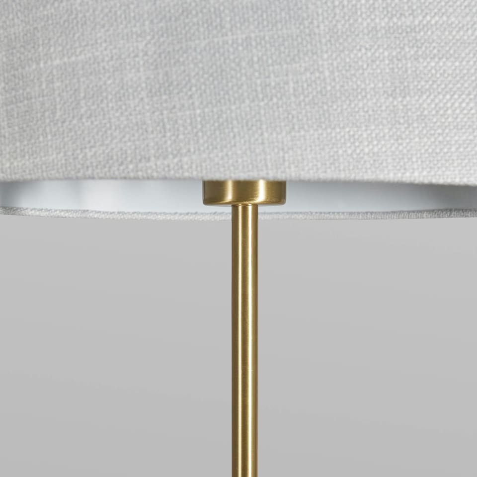 image 1 of BHS Stassy Floor Lamp, Satin Brass