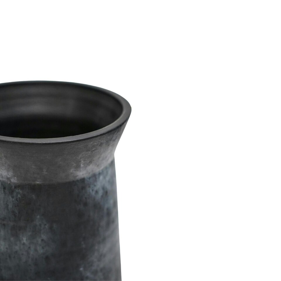 image 1 of Kew Handthrown Vase Basalt Black