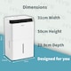 image 7 of HYE 3.4L Portable Dehumidifier with 5 Modes, 20L/Day, 24hr Timer - White SA01DH20L02