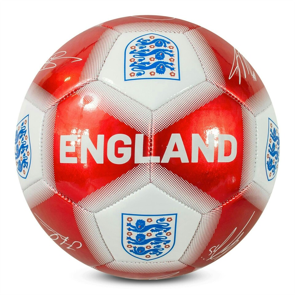 image 1 of England Red Signature Football S5 Blue