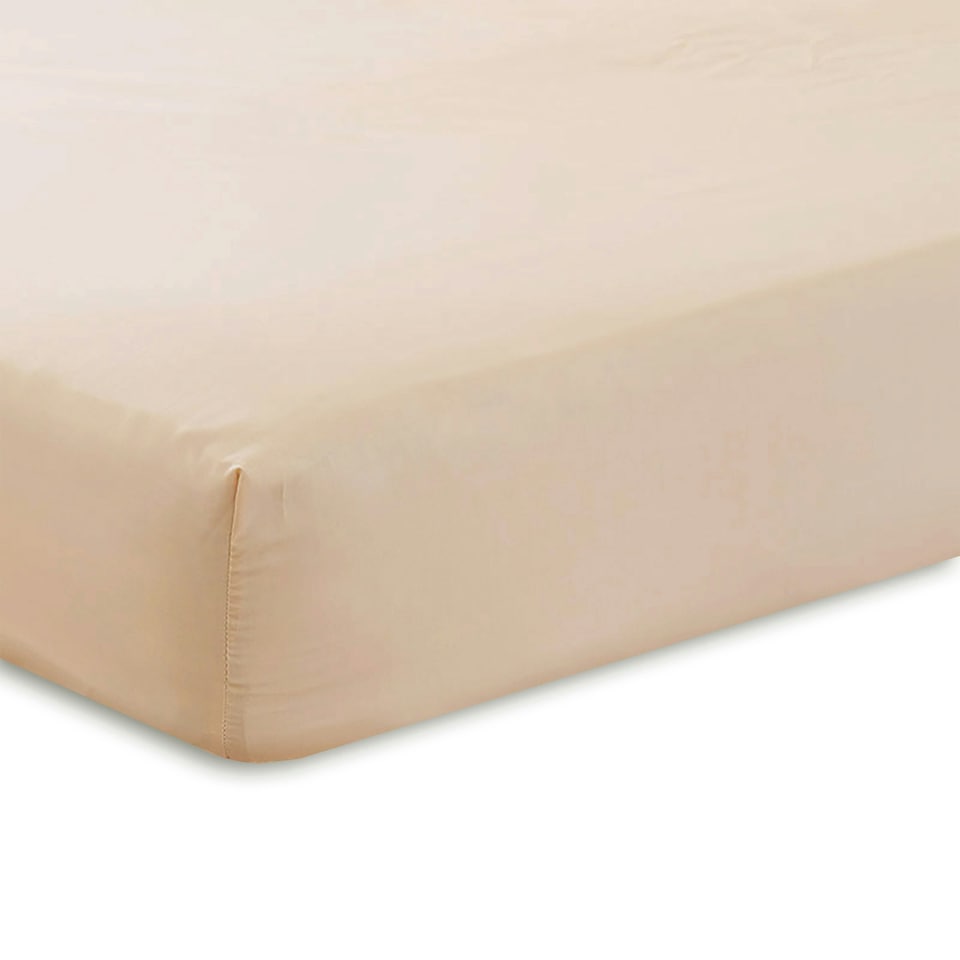 Charlotte Thomas Poetry Plain Dye King Fitted Sheet - Biscuit - 150 x 200cm