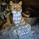 image 1 of 54cm The Snowman & Snowdog 2018 Acrylic Fox Christmas Decoration with 100 Ice White LEDs