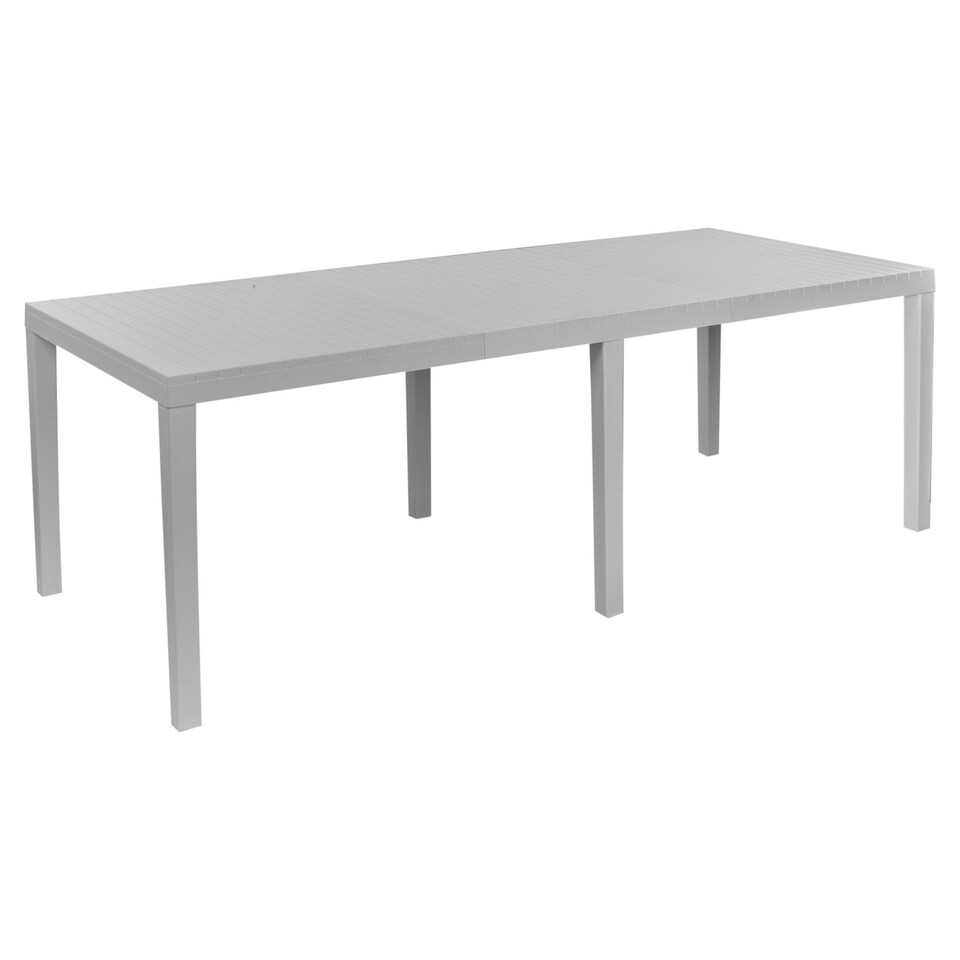 image 1 of Large 2.2M 10-Seater Plastic Adjustable Outdoor Dining Table | White | 1