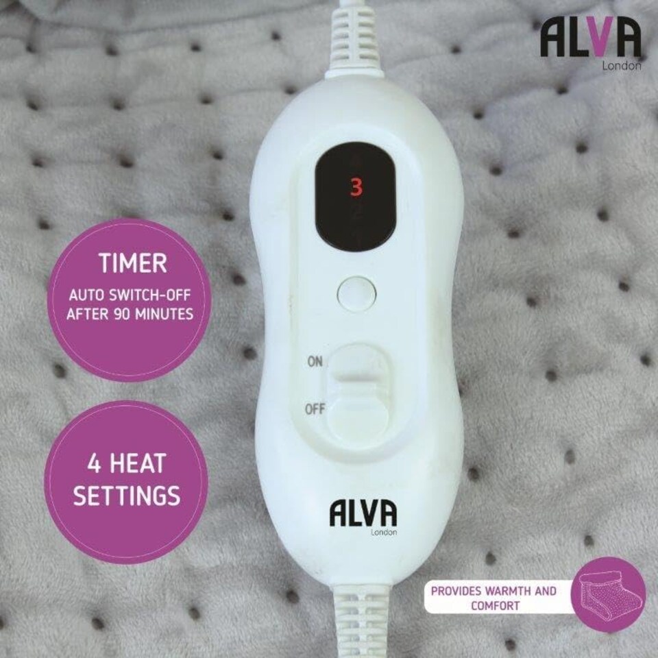 image 1 of Alva London - Electric Heated  Foot Warmer - Grey
