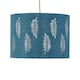 image 3 of First Choice Lighting Set of 2 Fern Teal Cut Out 25cm Pendant Lightshades Green | Silver