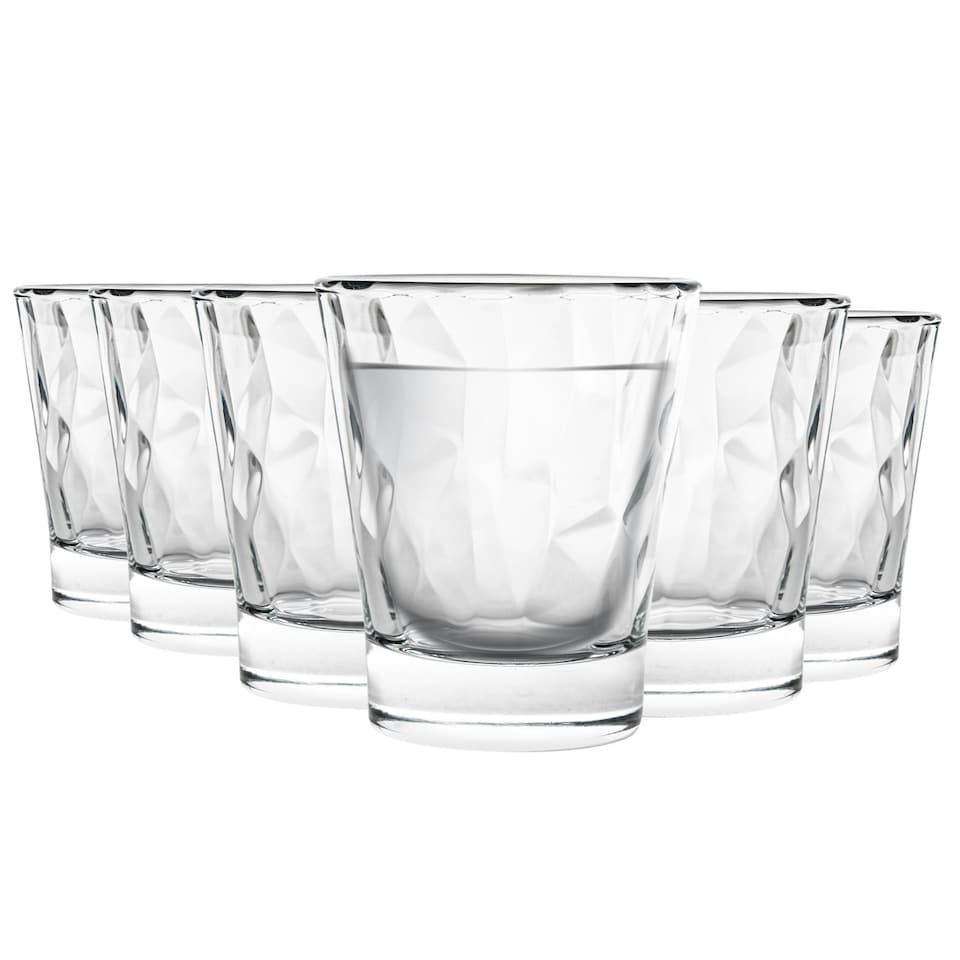 image 1 of Bormioli Rocco Diamond Shot Glasses - 80ml - Pack of 6 Clear