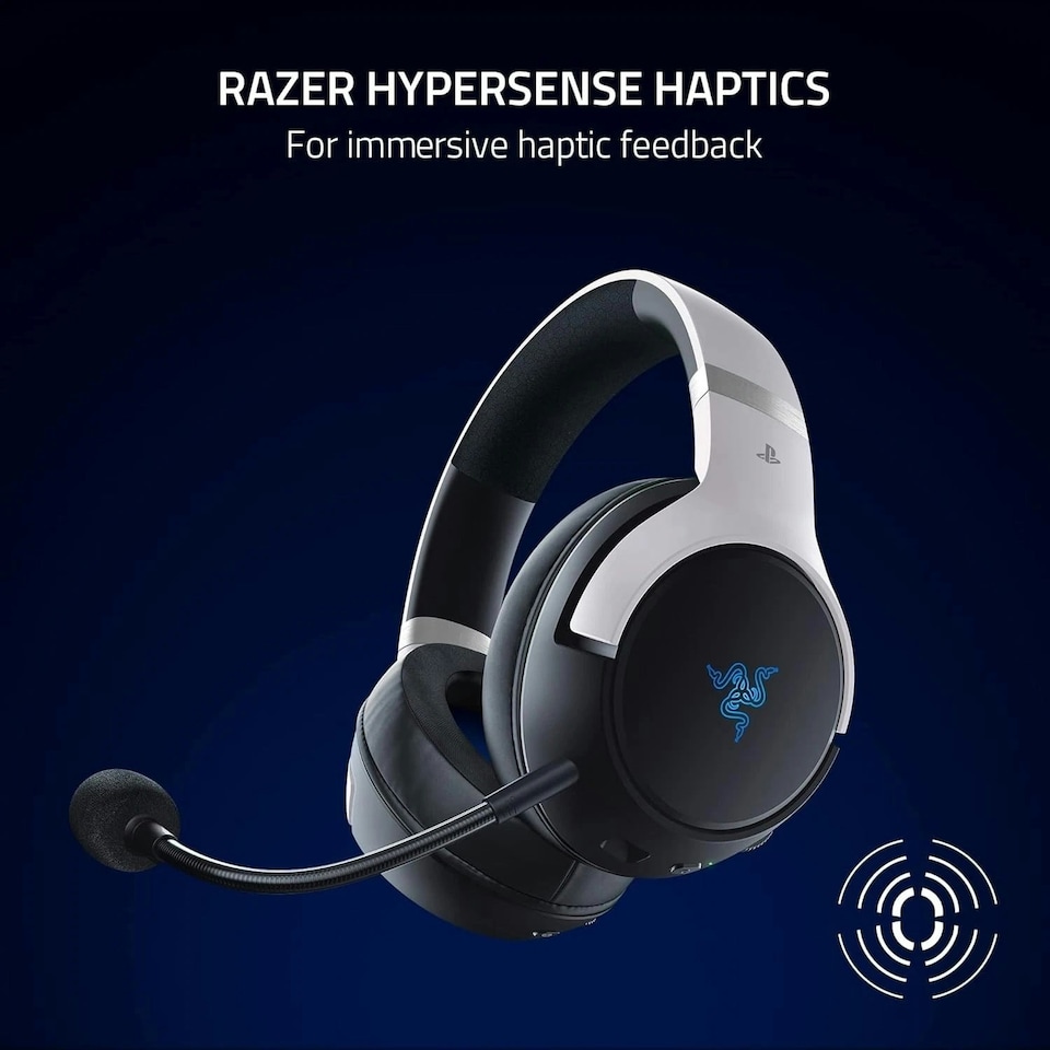 image 1 of Razer Kaira Pro HyperSpeed - PlayStation Licensed Wireless Gaming Headset White