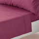 image 1 of Homescapes Plum Egyptian Cotton Flat Sheet 200 TC, Super King | Purple | Super King