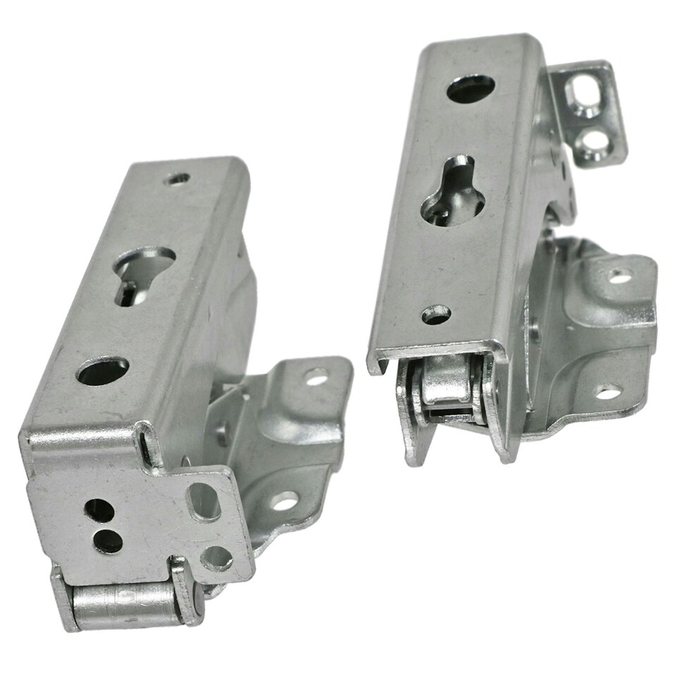 image 1 of SPARES2GO Integrated Door Hinge Pair compatible with Ikea Fridge Freezer 3362 3363 5.0 41,5 Silver