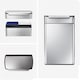 image 2 of Simplehuman 48L Rectangular Touch Bar Recycling Kitchen Bin, Brushed Stainless Steel