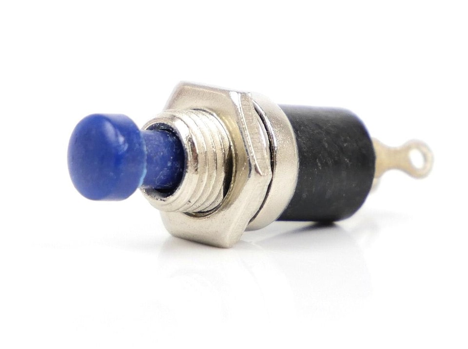 image 1 of Gaugemaster Electric Blue Push to Make Switches (5)