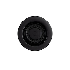 Balterley Round Kitchen Sink Strainer Waste without Overflow, Top Fix Installation | Black | Matt Black