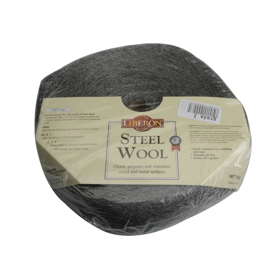 Liberon Steel Wool - Multi Colour - Grade 2, 1kg Multi