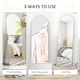 image 6 of HOMCOM Arched Full Length Mirror, 50  150cm Wall Mounted, Leaning, Free Standing Full Body Mirror, Frameless, for Living Room, Bedroom, Gold Tone