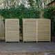 image 1 of 1.99m x 1.22m Large Wooden Outdoor Garden Triple Wheelie Bin Store Storage for 3 Bins