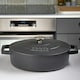 image 2 of Cooks Professional Cast Iron Casserole 28cm Shallow | 4.3L Capacity | Enamelled Inside and Out | Matte Black