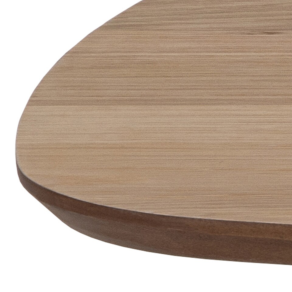image 1 of Caracas Rectangular Coffee Table in Oak and Matt Black